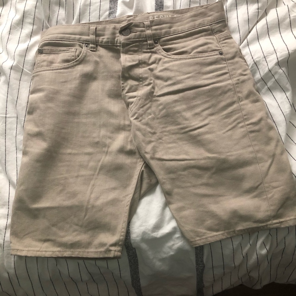 Khaki Beige H&M denim shorts
